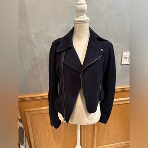 American Eagle Women’s Moto Jacket Good Condition NAVY